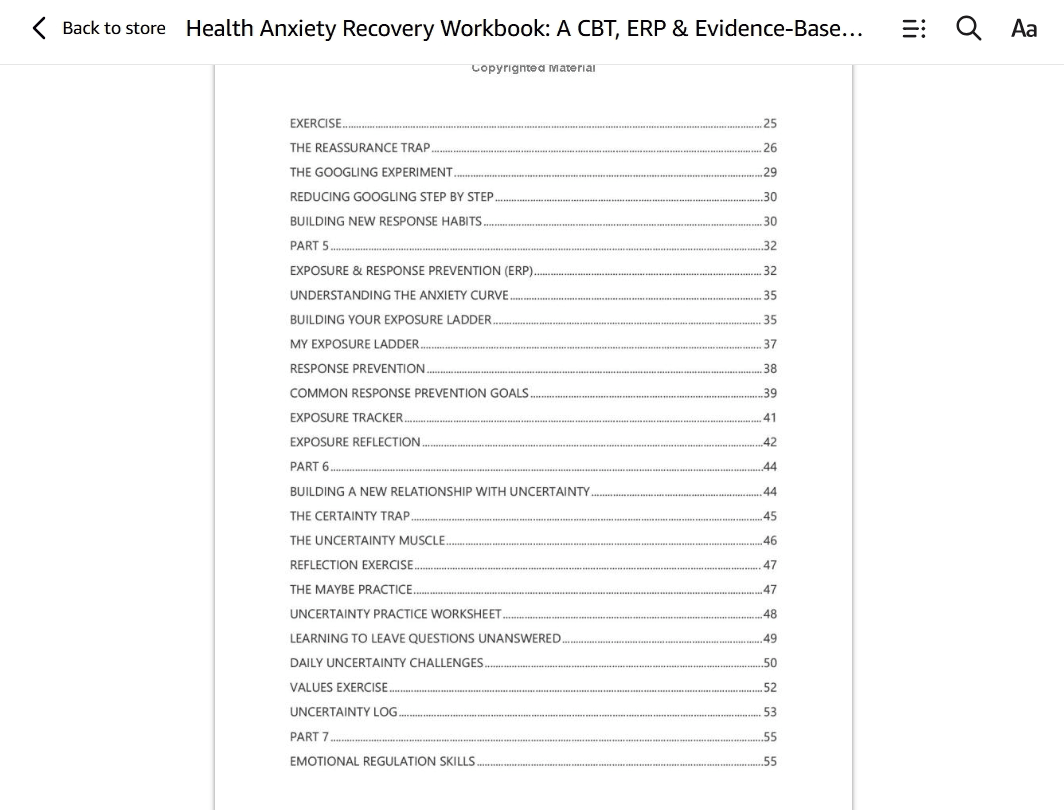 Health Anxiety Recovery Workbook: CBT, ERP & ACT Self-Help Guide - Image 4