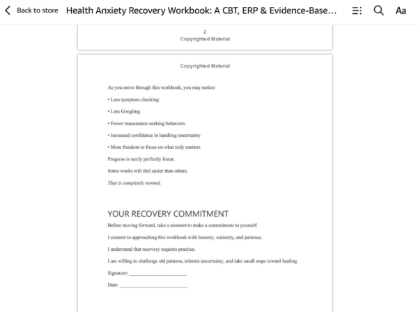ha5 Health Anxiety Recovery Workbook