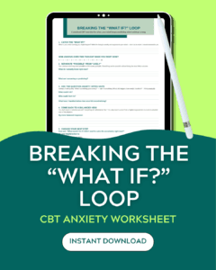 What If. CBT Anxiety Worksheet (1) What If. CBT Anxiety Worksheet